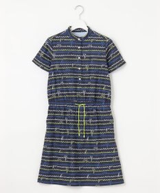 機能素材で快適なラウンドを【WOMEN】ウェーブロゴ柄 ワンピース / 23