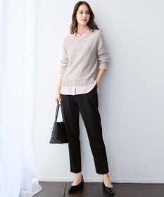 自由区 【新色追加・人気のため再入荷・ウエストゴム】ライトフィールジャージータックテーパード パンツ