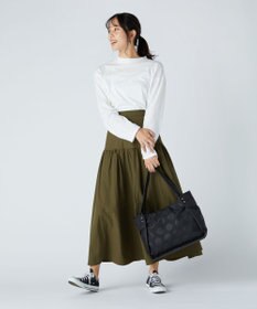 Y'SACCS ヒートエンボス ポルカドットトート Mサイズ