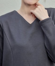 Tiaclasse L 【洗える】バックフレア裏毛チュニック