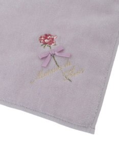 Maison de FLEUR ローズ刺繍タオルハンカチ