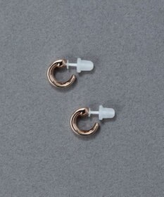 Phoebe 〈金属アレルギー対応〉ストレートラインセラミックポストピアス 定番/シンプル/フープピアス