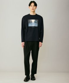 UNFILO MENS 【ストレッチ/イージーケア】WOOL TOUCH 機能美パンツ ワイド