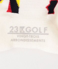 23区GOLF 【WOMEN】【日本製】ステッカーモチーフ アンクルソックス