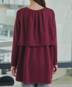 Tiaclasse L 【洗える】バックフレア裏毛チュニック