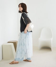 Green Parks 袖メッシュドッキングロゴプルオーバー