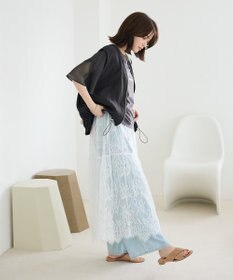 Green Parks 袖メッシュドッキングロゴプルオーバー