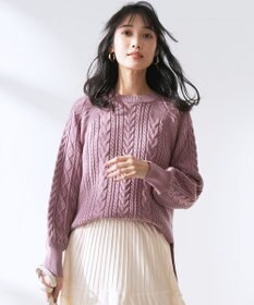 ANY SIS ケーブル ニット プルオーバー