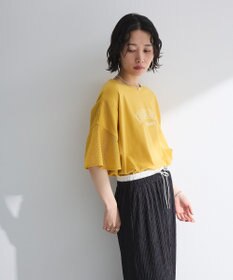 Green Parks 袖メッシュドッキングロゴプルオーバー