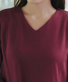 Tiaclasse L 【洗える】バックフレア裏毛チュニック