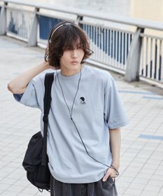 WEGO 【ユニセックス着用ITEM/綿100%/SMLサイズ展開】リラックスフィットワンポイントT（S）