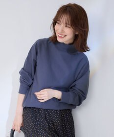 ANY 【洗濯機可】ミニ裏毛モックネックプルオーバー