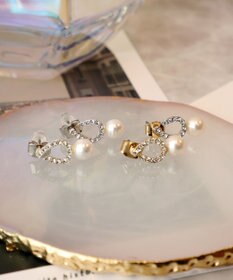 Tiaclasse 【金属アレルギー対応】ドロップ＋パールピアス