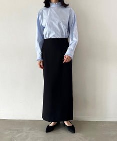 UNFILO 【選べる着丈】ダブルクロスＩラインスカート
