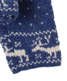 WEGO 雪柄ZIPニット