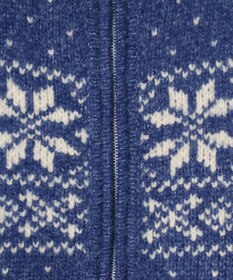 WEGO 雪柄ZIPニット