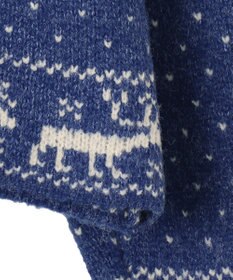 WEGO 雪柄ZIPニット