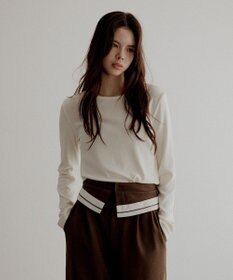 CRAFT STANDARD BOUTIQUE クルーネックバックメローカットソー