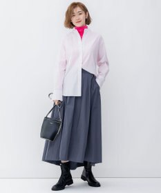 23区 L 【洗える】CANCLINI バンドカラー シャツ