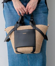 23区 【先行予約】VIOLAd'ORO アバカ レザーポケット 2WAY トートバッグ