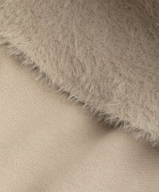 YECCA VECCA ファーMIXオフショルニット