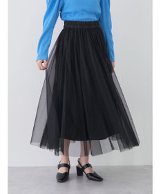 earth music&ecology チュールフレアスカート