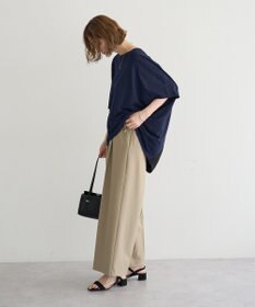YECCA VECCA 異素材切替バックデザインプルオーバー