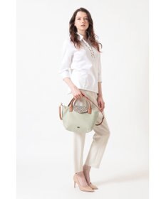 DAKS 【2WAY】ナイロン×牛革 ハウスチェック トートバッグ