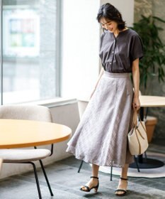 ANY SIS シアーチェック スカート