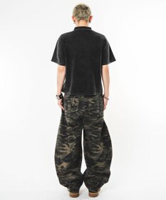 WEGO 【ユニセックス着用ITEM】ブリーチグラフィックポロシャツ（SS）