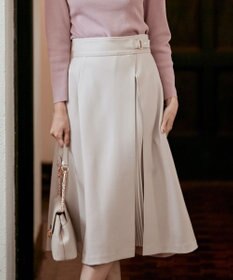 ANY SIS 【洗える】パール調ポイントツイル スカート