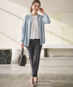 組曲 L 【WEB限定】セミウーステッド ニットカーディガン