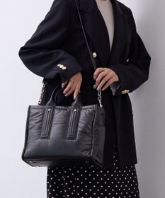 TOPKAPI 【TREASURE TOPKAPI】メタリック パデット ショルダー付 トートバッグ