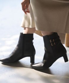 ANY SIS 【23.0～24.0cm】ベルト付き ブーツ ブラック