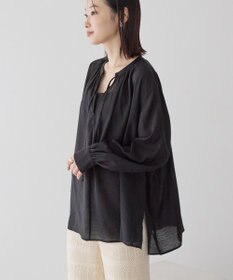 AMERICAN HOLIC スキッパーギャザーブラウス