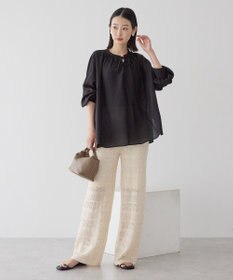 AMERICAN HOLIC スキッパーギャザーブラウス