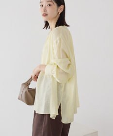 AMERICAN HOLIC スキッパーギャザーブラウス