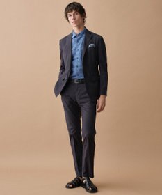 JOSEPH ABBOUD 【キングサイズ・清涼・リネンブレンド】コットンリネン ボイルフラワープリント 半袖シャツ