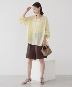 AMERICAN HOLIC スキッパーギャザーブラウス