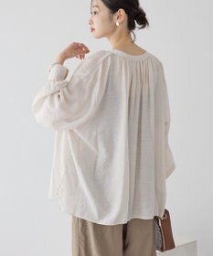 AMERICAN HOLIC スキッパーギャザーブラウス
