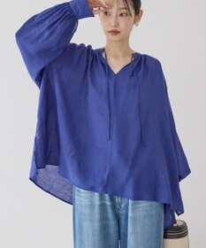 AMERICAN HOLIC スキッパーギャザーブラウス