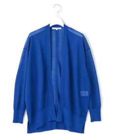 23区 L 【先行予約】シャイニーシアー フロントオープン カーディガン