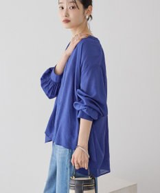 AMERICAN HOLIC スキッパーギャザーブラウス