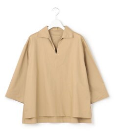 23区 【洗える】コンパクトコットンツイル スキッパー シャツ