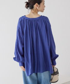 AMERICAN HOLIC スキッパーギャザーブラウス