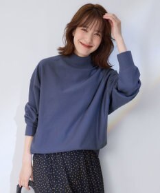 ANY 【洗濯機可】ミニ裏毛モックネックプルオーバー