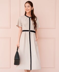 ANY SIS L バイカラー ワンピース