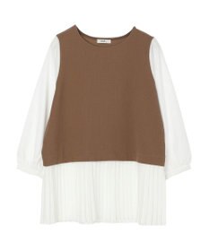 earth music&ecology プリーツドッキングプルオーバー