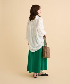 Green Parks 綿混やわらかタッチタックスカート