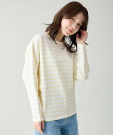 ANY L コクーンボーダープルオーバー